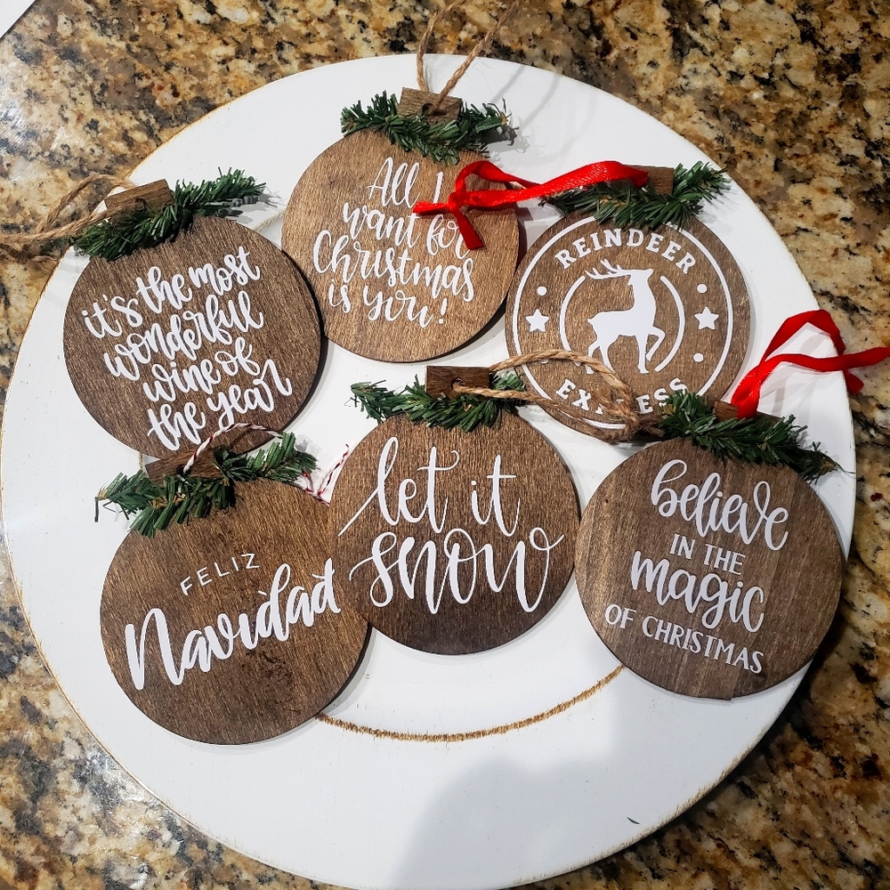 Rustic Christmas Tree Ornaments